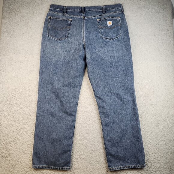 Carhartt Other - Mens 40x30 Blue Classic Tapered Carhartt Jeans Denim Straight Leg Workwear Pants